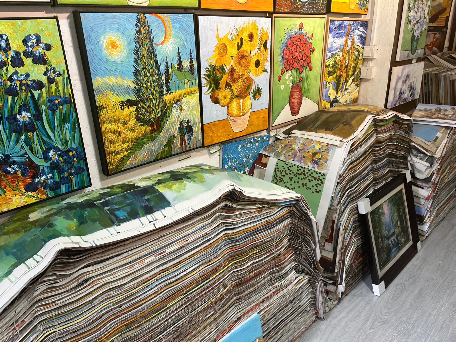 Winkel met duizenden canvassen